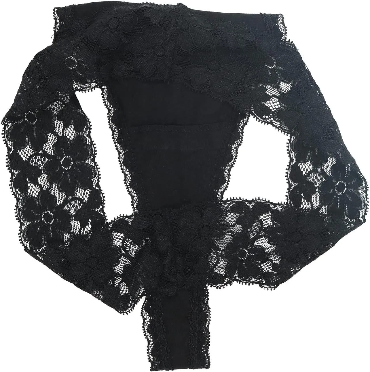 Delcroix Lace Thongs for Women - Cotton Underwear Panties Pack
