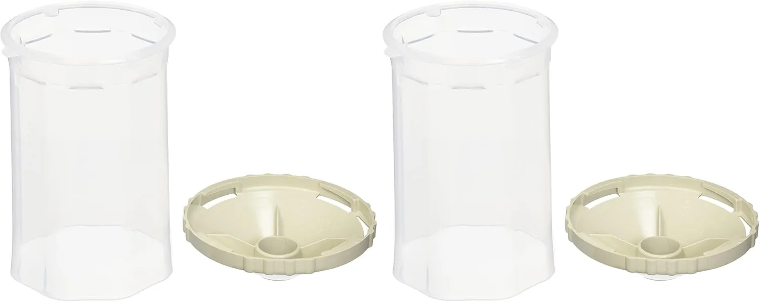 DeVilbiss DPC608 Reusable Frame and Lid - 34 fl. oz. Capacity, (Pack of 2)