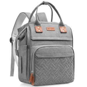 Diaper Bag Backpack, Large Diaper Bag, Multifunctional Diaper Bag, Baby Bag, Gray