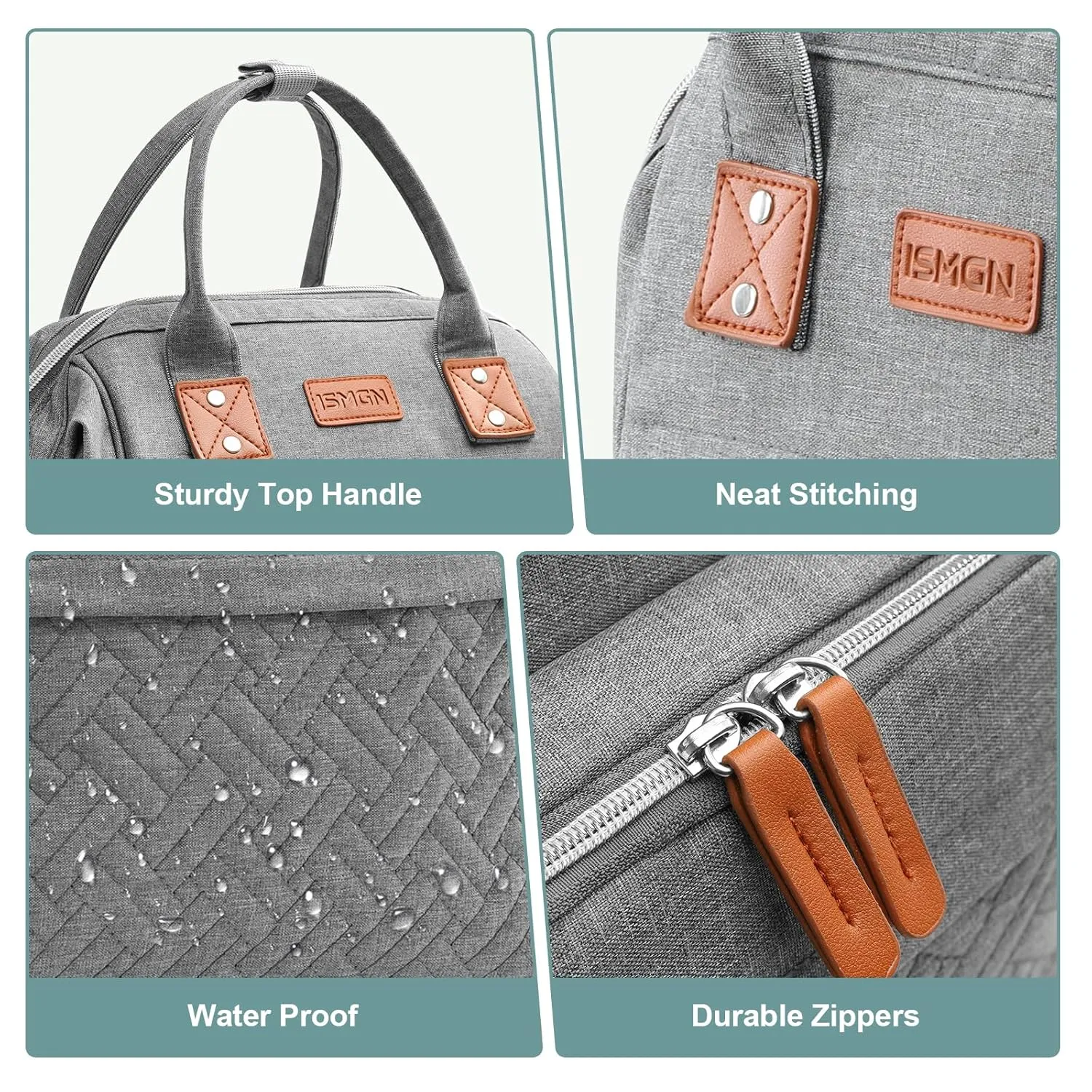 Diaper Bag Backpack, Large Diaper Bag, Multifunctional Diaper Bag, Baby Bag, Gray
