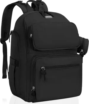 Diaper Bag Large Capacity Diaper Backpack Multi-Function Baby Diaper Bag For Dad And Mom With Insulated Pockets, Stroller Straps, Black