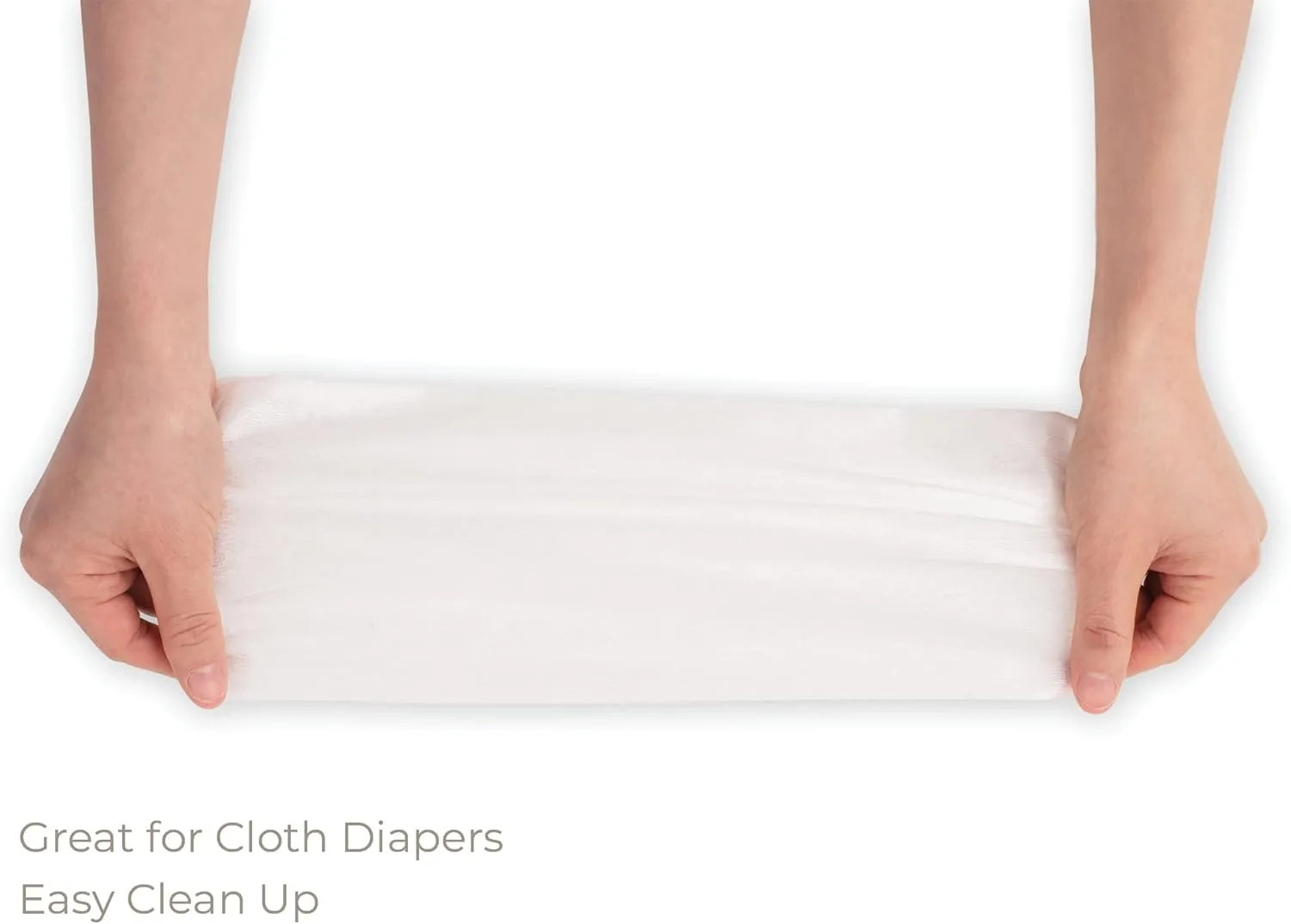 Diaper Liners for Cloth Diapers, 100 Disposable Sheets Per Roll, Made of Soft Material, by Nora's Nursery