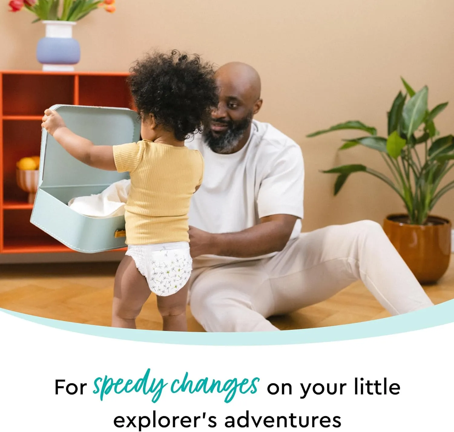 Diaper Pants Toddlers - Size 8 (42  lbs), Half-Monthly Supply (45 Count), Skin-Friendly, Ultrasoft, Chlorine-Free & Absorbent Diaper Pants