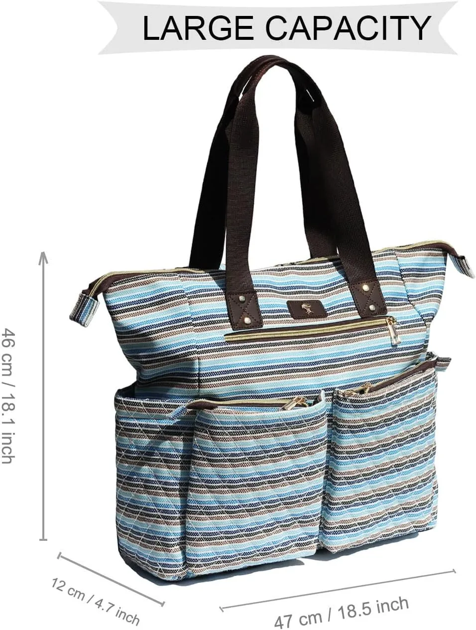 Diaper Tote Bag Totepack Backpack 2 in 1 for Women Multifunctional Large Capacity with Insulated Pockets Travel