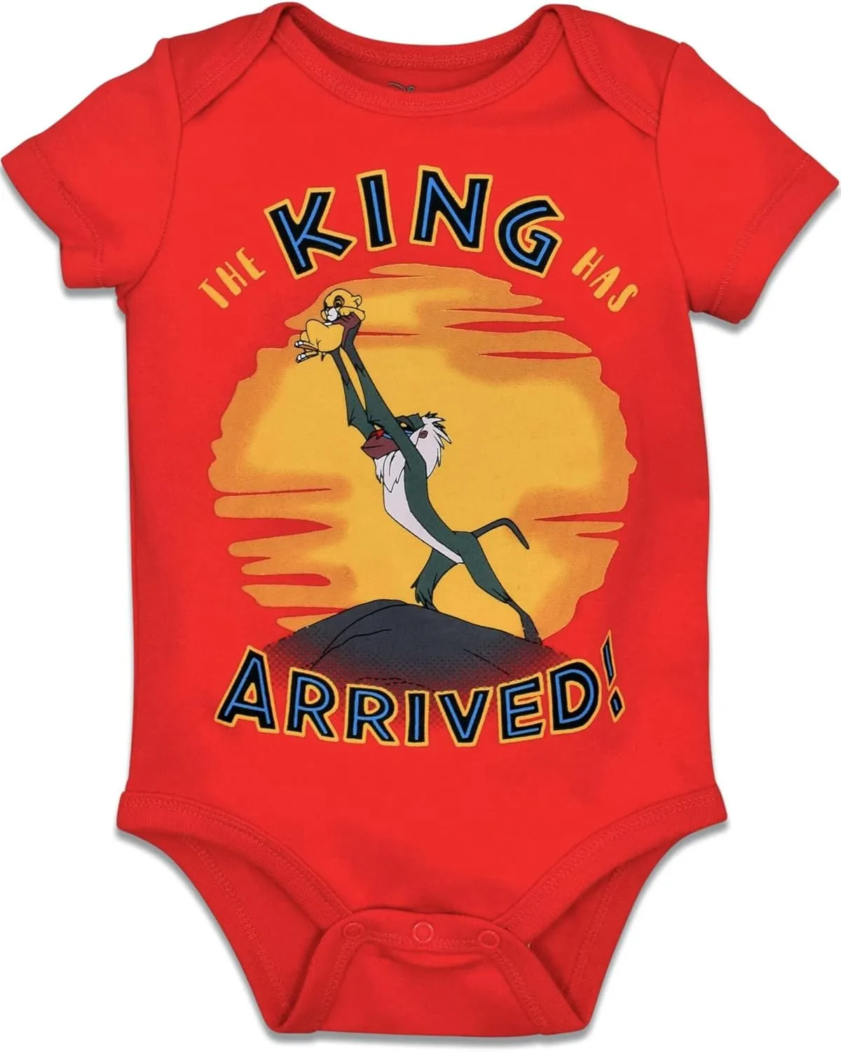 Disney Mickey Mouse Lion King Winnie the Pooh Pixar Toy Story Finding Nemo Baby 5 Pack Bodysuits Newborn to Infant