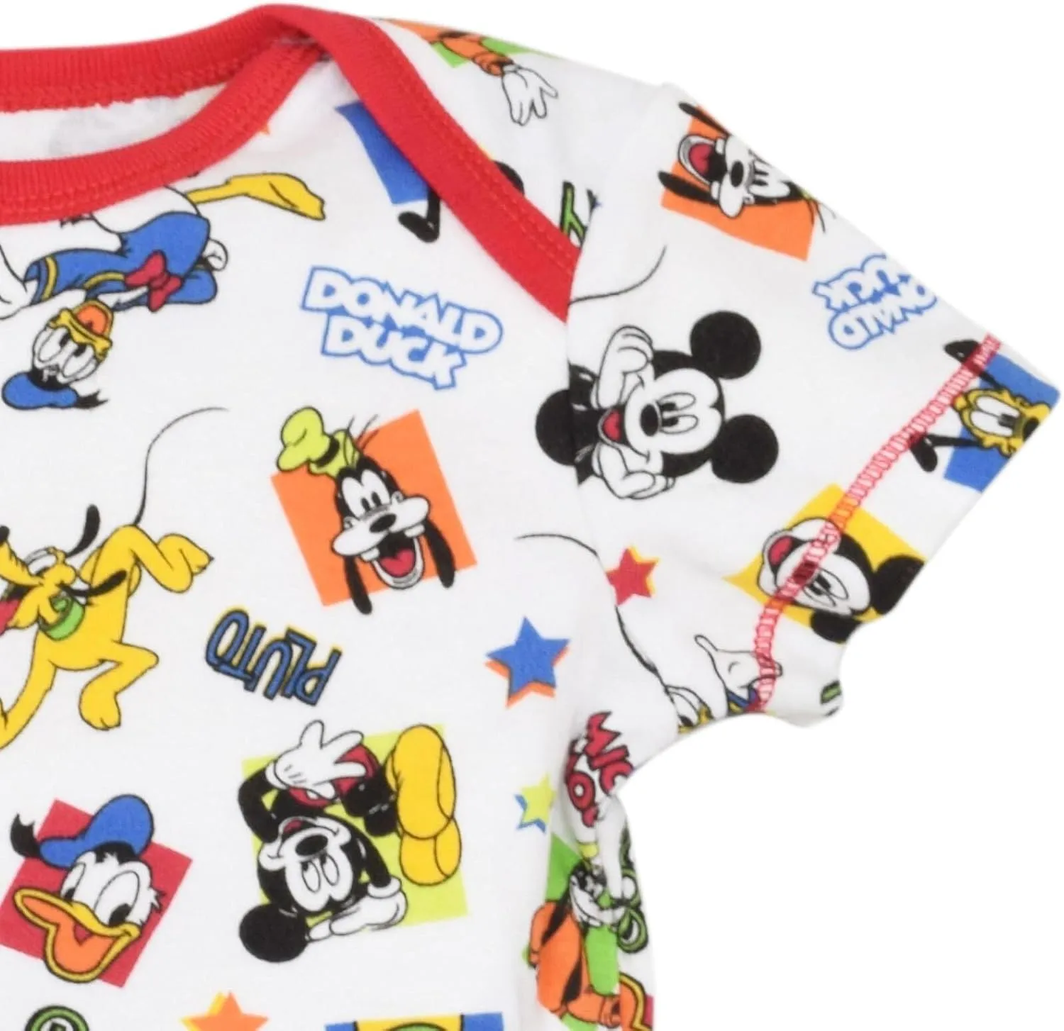 Disney Mickey Mouse Lion King Winnie the Pooh Pixar Toy Story Finding Nemo Baby 5 Pack Bodysuits Newborn to Infant