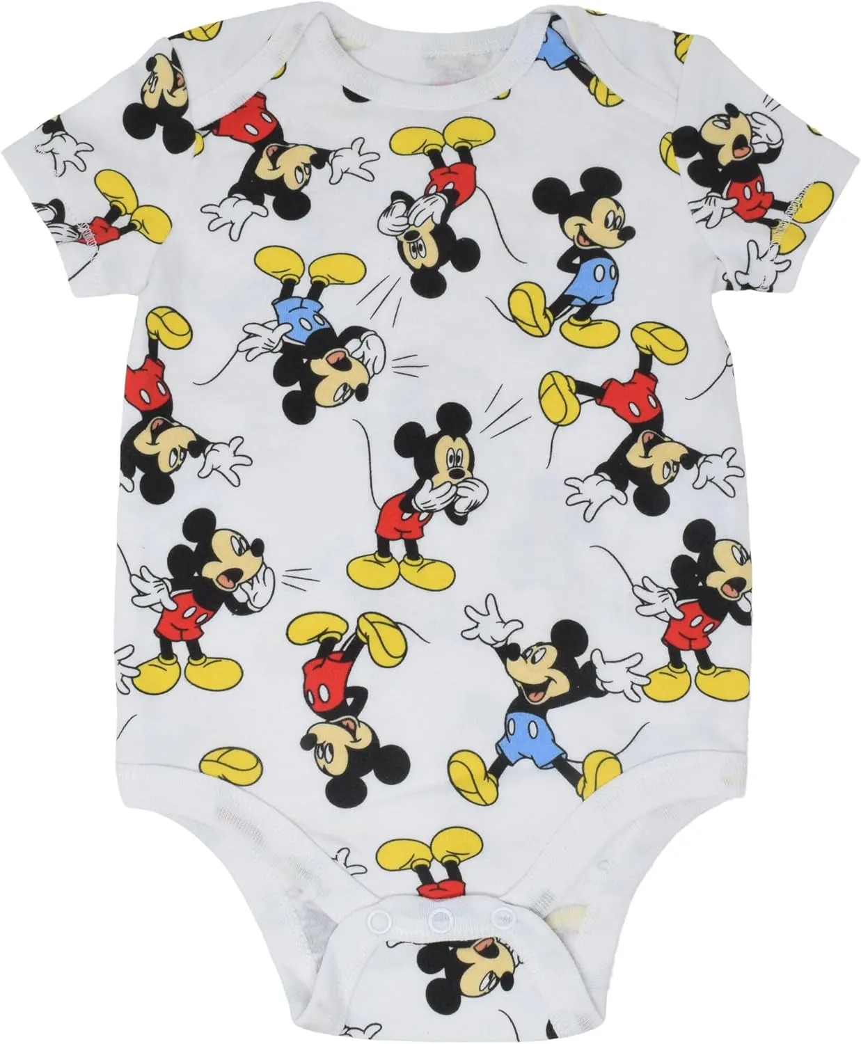 Disney Mickey Mouse Lion King Winnie the Pooh Pixar Toy Story Finding Nemo Baby 5 Pack Bodysuits Newborn to Infant