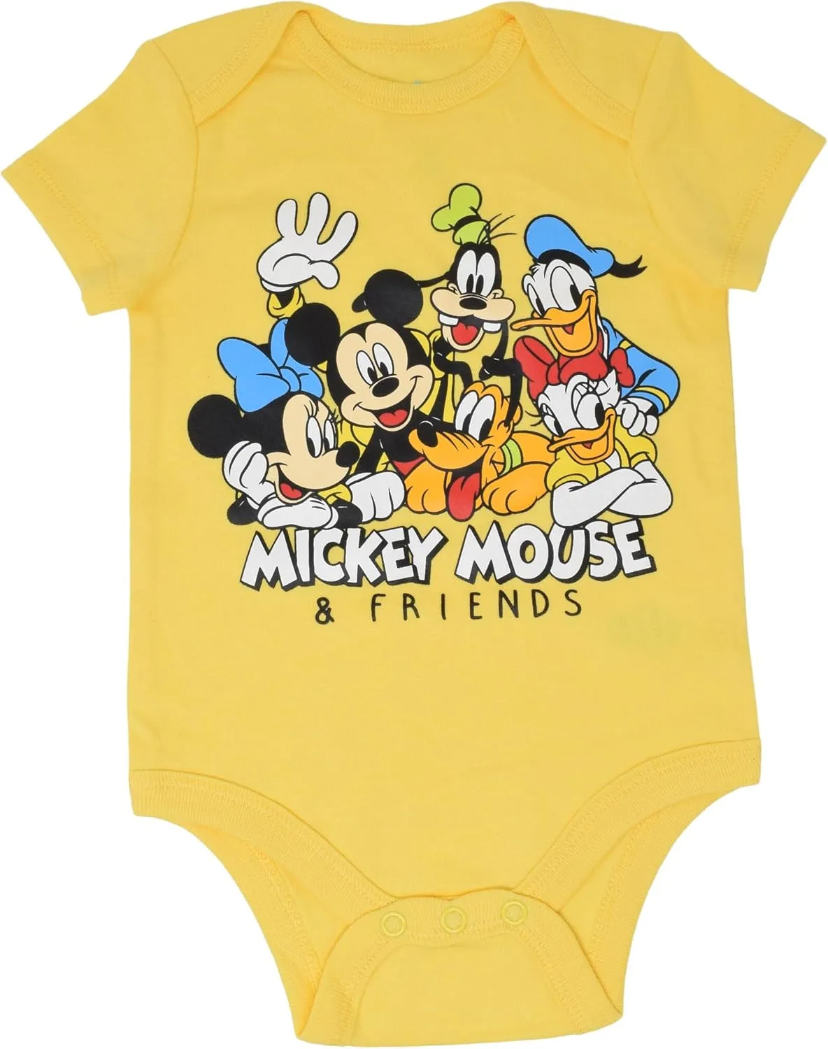Disney Mickey Mouse Lion King Winnie the Pooh Pixar Toy Story Finding Nemo Baby 5 Pack Bodysuits Newborn to Infant