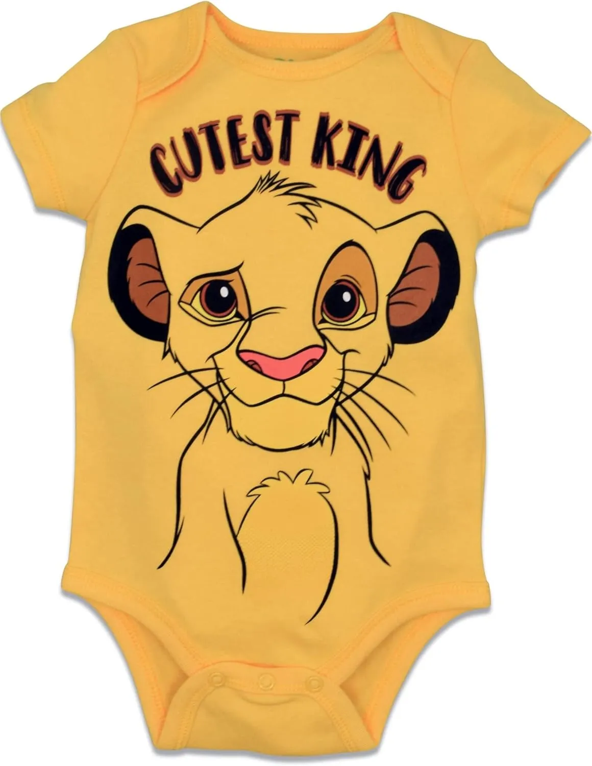 Disney Mickey Mouse Lion King Winnie the Pooh Pixar Toy Story Finding Nemo Baby 5 Pack Bodysuits Newborn to Infant