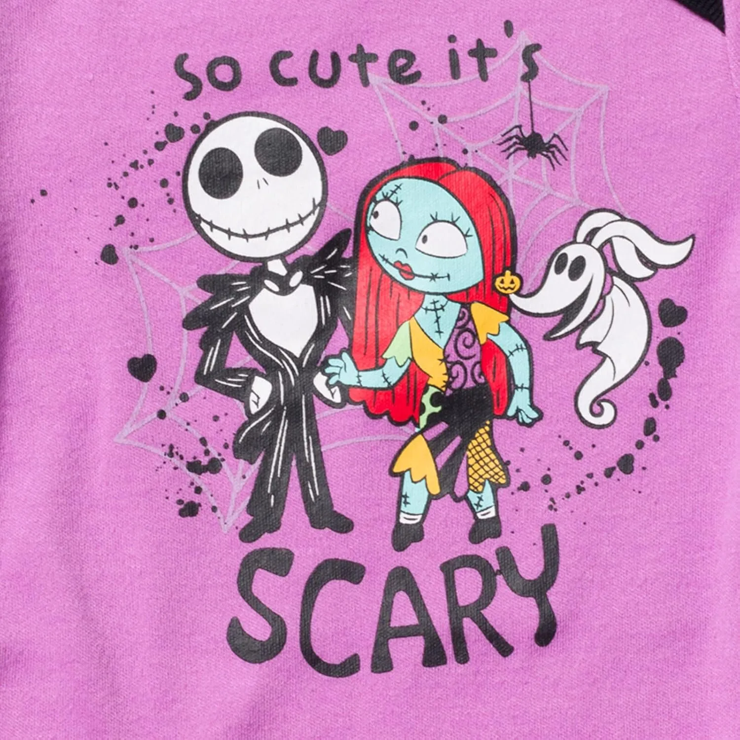 Disney Nightmare Before Christmas Zero Sally Jack Skellington Baby Girls Bodysuit Pants and Headband 3 Piece Outfit Set