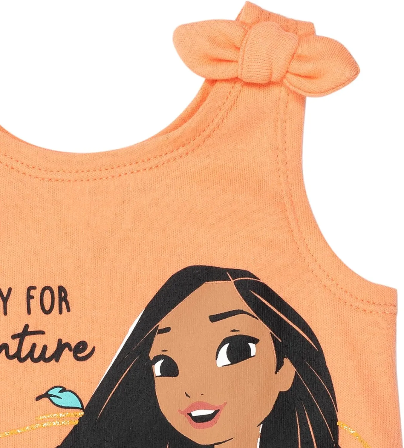Disney Princess Rapunzel Ariel Belle Jasmine Aurora Baby Girls Snap Romper and Headband Newborn to Toddler