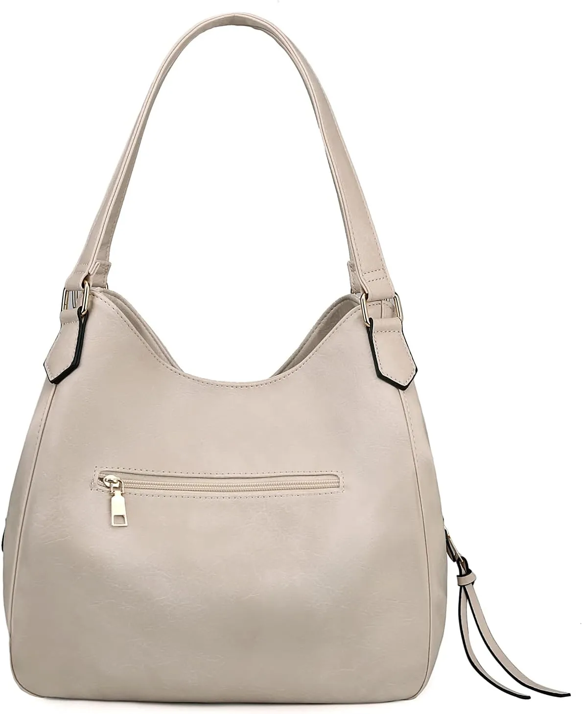 DOURR Women's Multi-pocket Shoulder Bag Fashion Vegan Leather Handbag Tote Purse