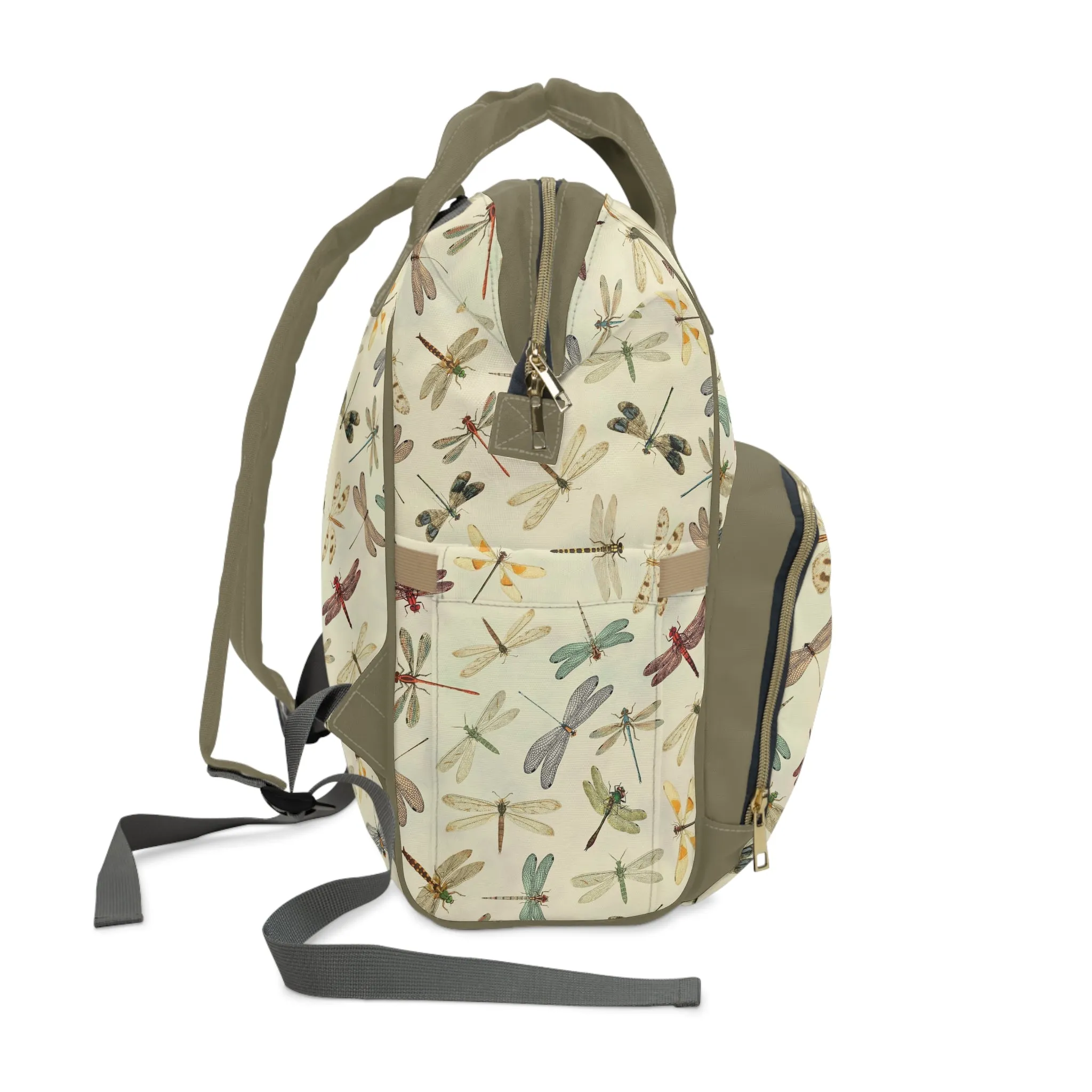 Dragonfly Diaper Backpack - Elegant & Functional Baby Bag with Cool Dragonfly Design, Ideal for Nature-Loving Parents