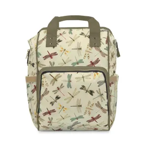 Dragonfly Diaper Backpack - Elegant & Functional Baby Bag with Cool Dragonfly Design, Ideal for Nature-Loving Parents