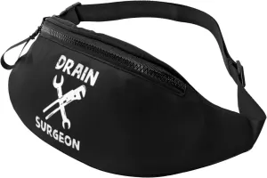 Drain Surgeon Unisex Adjustable Waist Bag Outdoor Sports Running Waist Bag Business Travel Phone Bag