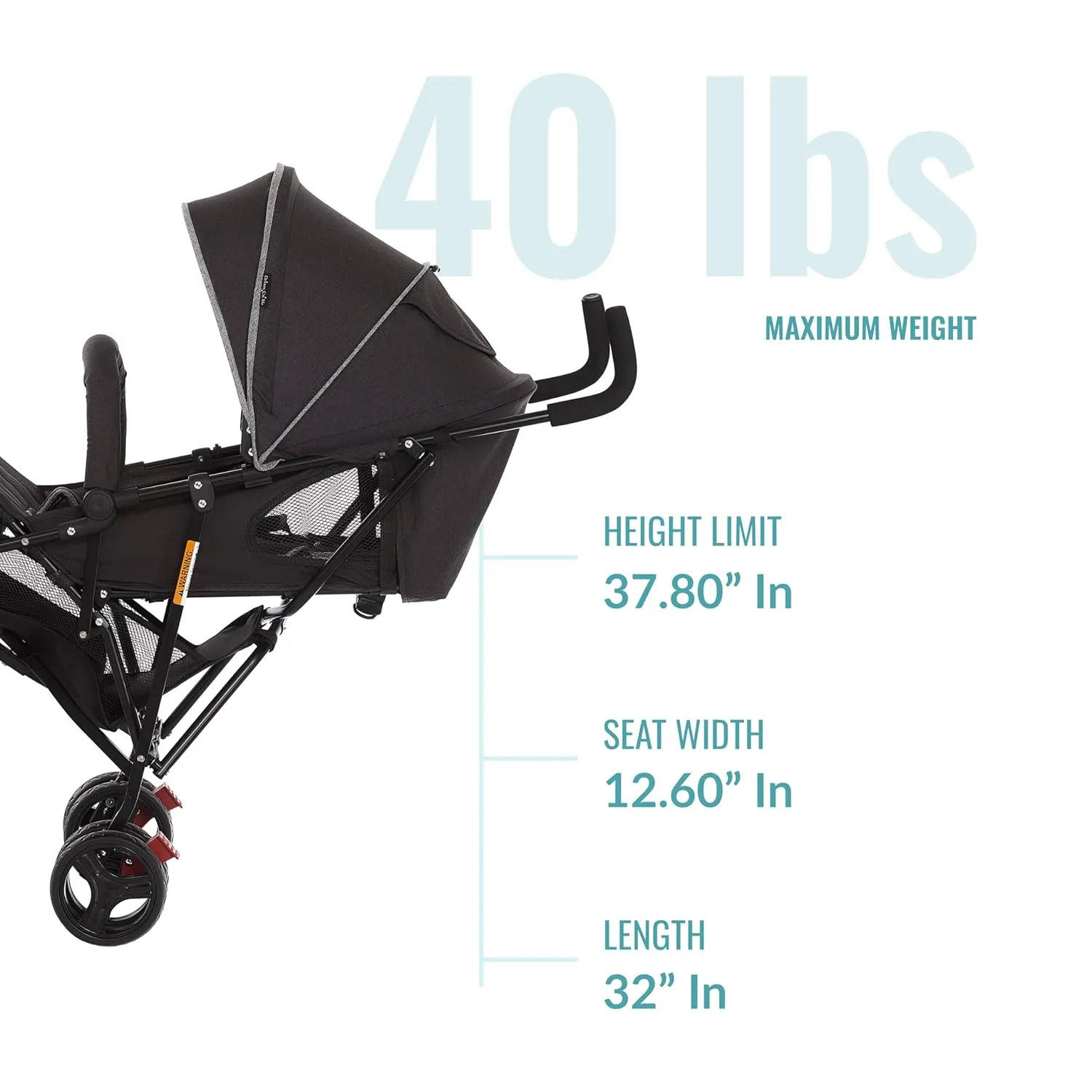 Dream On Me Vista Moonwalk Baby Stroller in Black, Lightweight Infant Stroller with Compact Fold, Multi-Position Recline Umbrella Stroller with Canopy, Extra Large Storage and Cup Holder