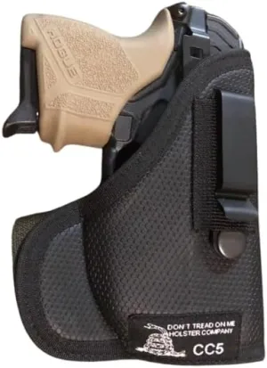 DTOM Combination Pocket/IWB CC5 Holster for Both Ruger LCP and Keltec P3AT, P32 w/Crimson Trace Lasers