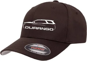 Durango SUV Outline Design Flexfit 6277 Athletic Baseball Fitted Hat Cap