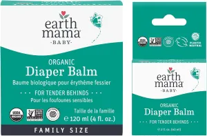 Earth Mama Organic Diaper Balm Multipurpose Baby Ointment Set | EWG Verified, Petroleum & Fragrance Free with Calendula for Sensitive Skin