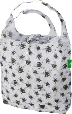 ECO CHIC Foldable Reusable Grocery Bags - Lightweight, Recycled & Reusable Shopping Bag - Waterproof Packable Tote