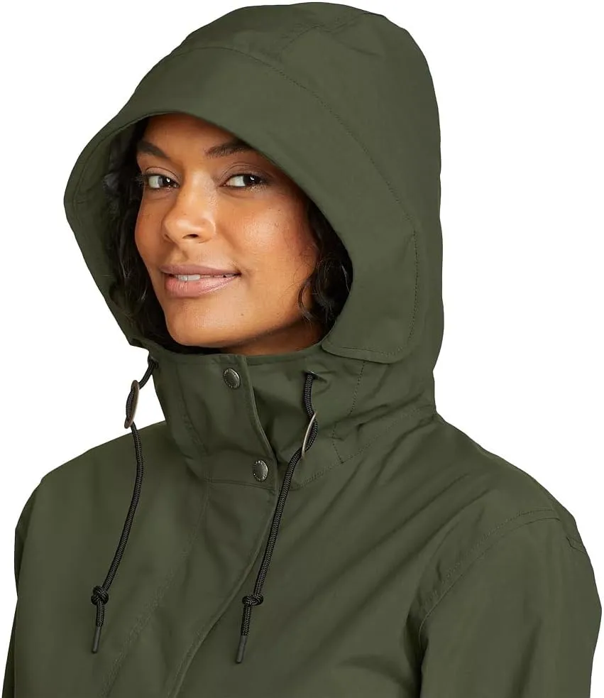 Eddie Bauer Women's Size Port Townsend Trench-Plus