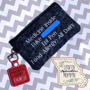 Epi Pen Padded Zipper Bag