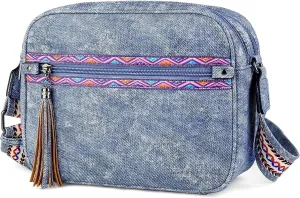FADEON Crossbody Bags for Women Designer Vegan Leather Crossbody Purse Multi-pocket Medium Shoulder Bag with Card Slots