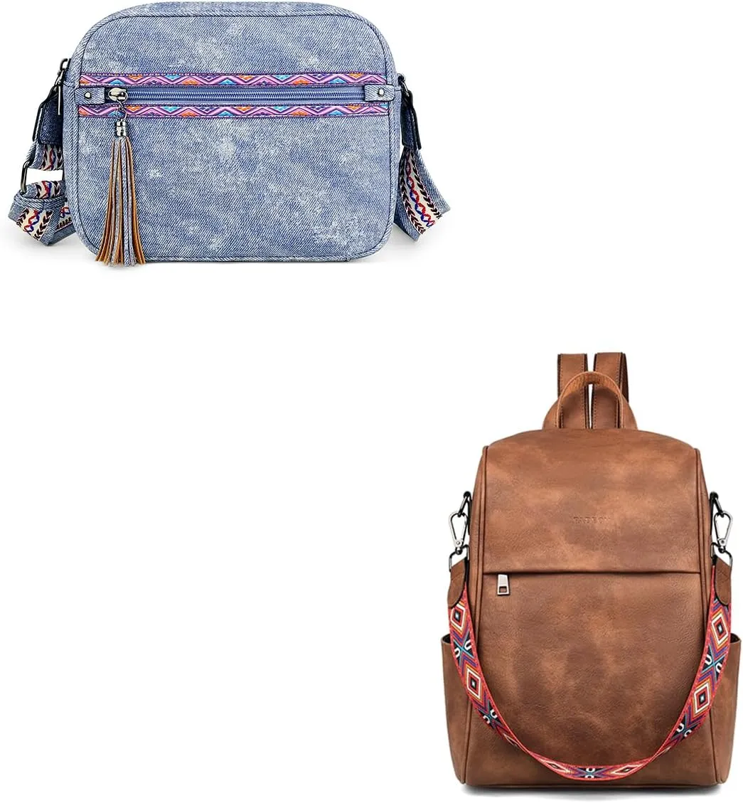 FADEON Crossbody Bags Purses for Women and Anti Theft Backpack for Women