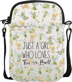 Fairy Lover Gift Princess Fairy Tale Pixie Messenger Bags Family Vacation Gift Tink Bell Fans Crossbody Purse Bag