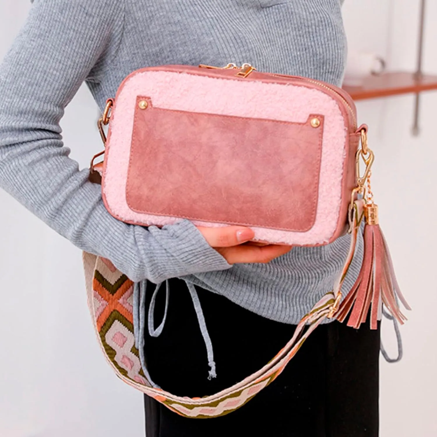 Fashion Computer Bag for Women WomenFashion Crossbody Bags Personalized Blank Shoulder Bag With Embroidery Belt