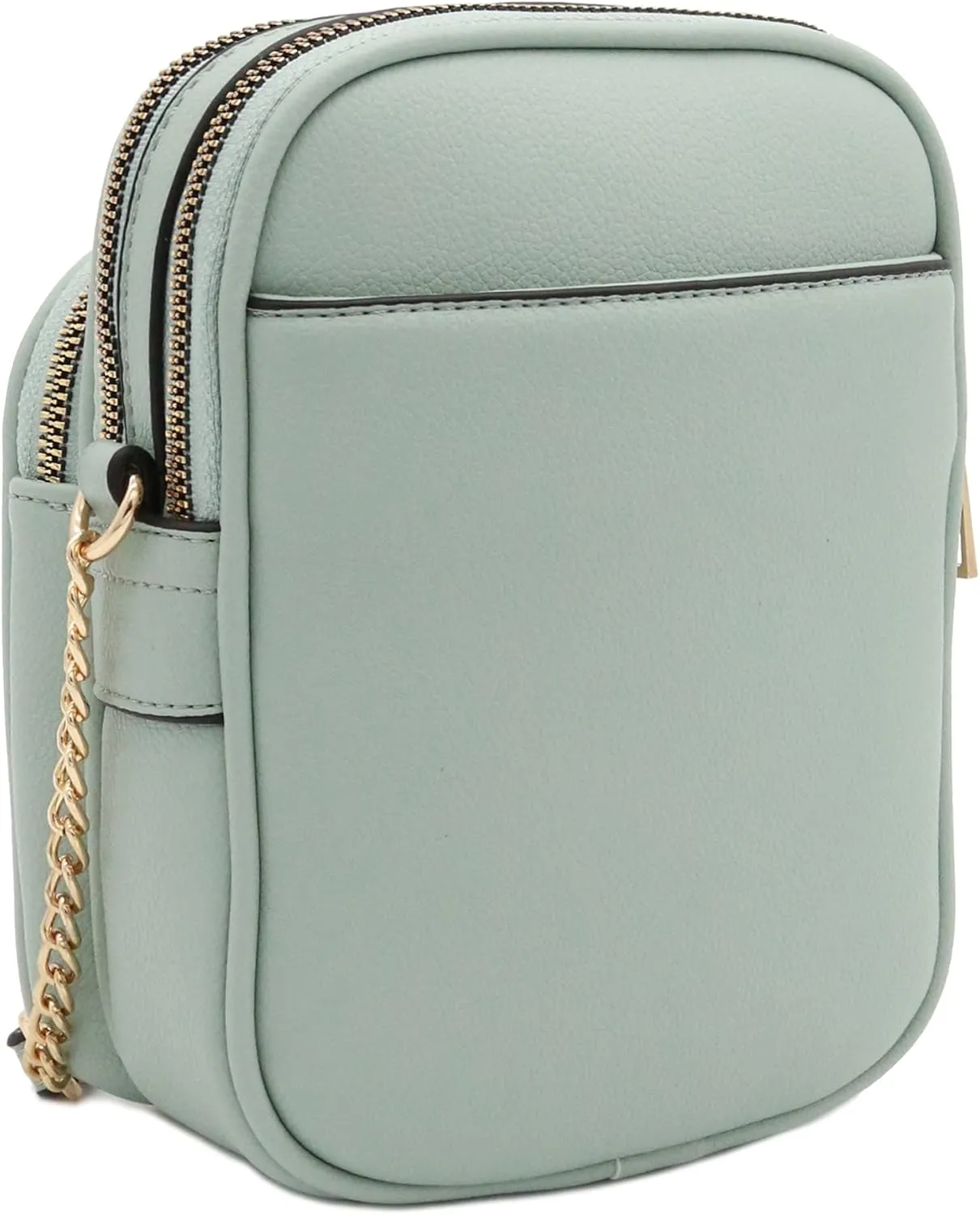 FashionPuzzle Multi Pocket PU Leather Casual Medium Crossbody Bag with Adjustable Strap