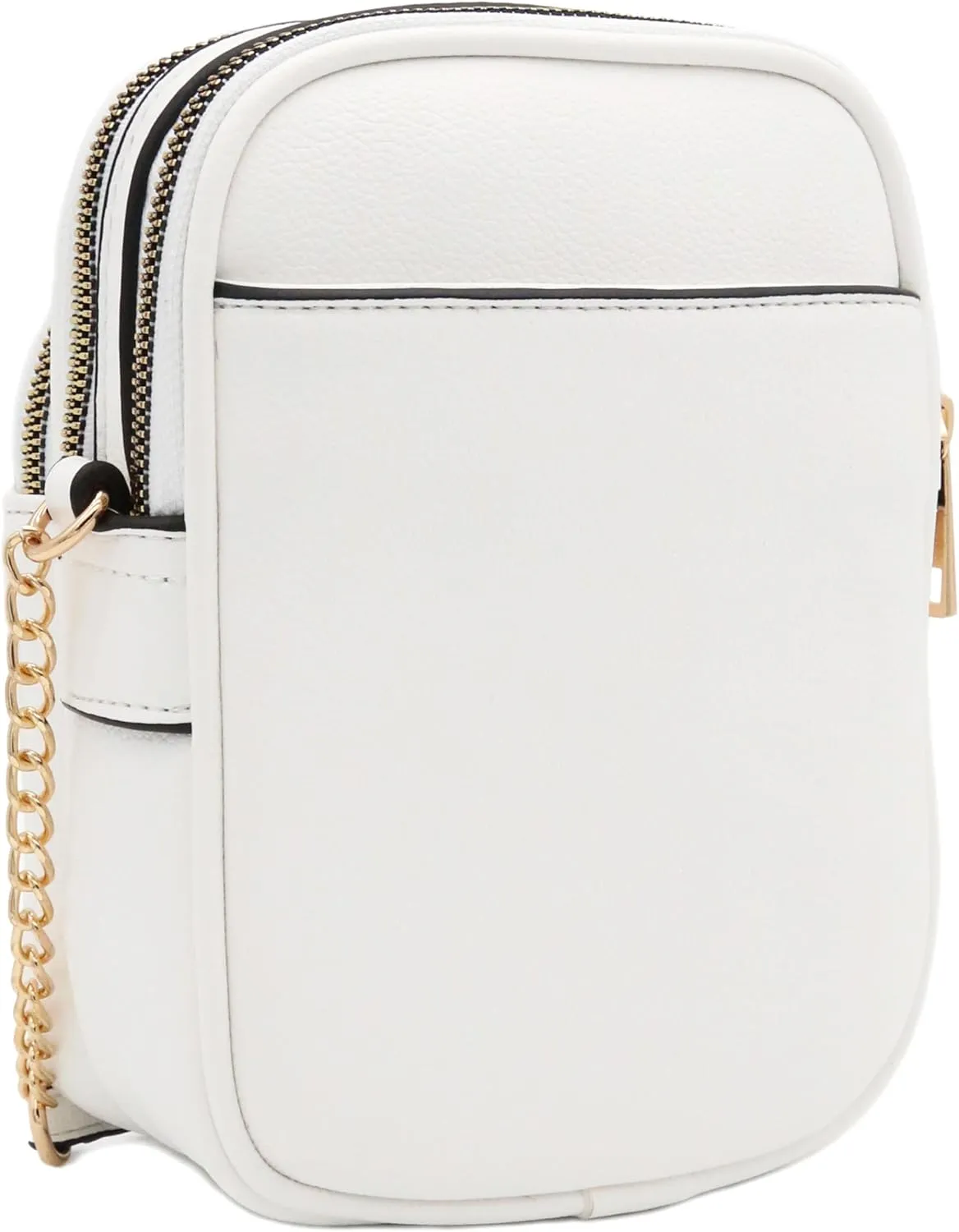 FashionPuzzle Multi Pocket PU Leather Casual Medium Crossbody Bag with Adjustable Strap