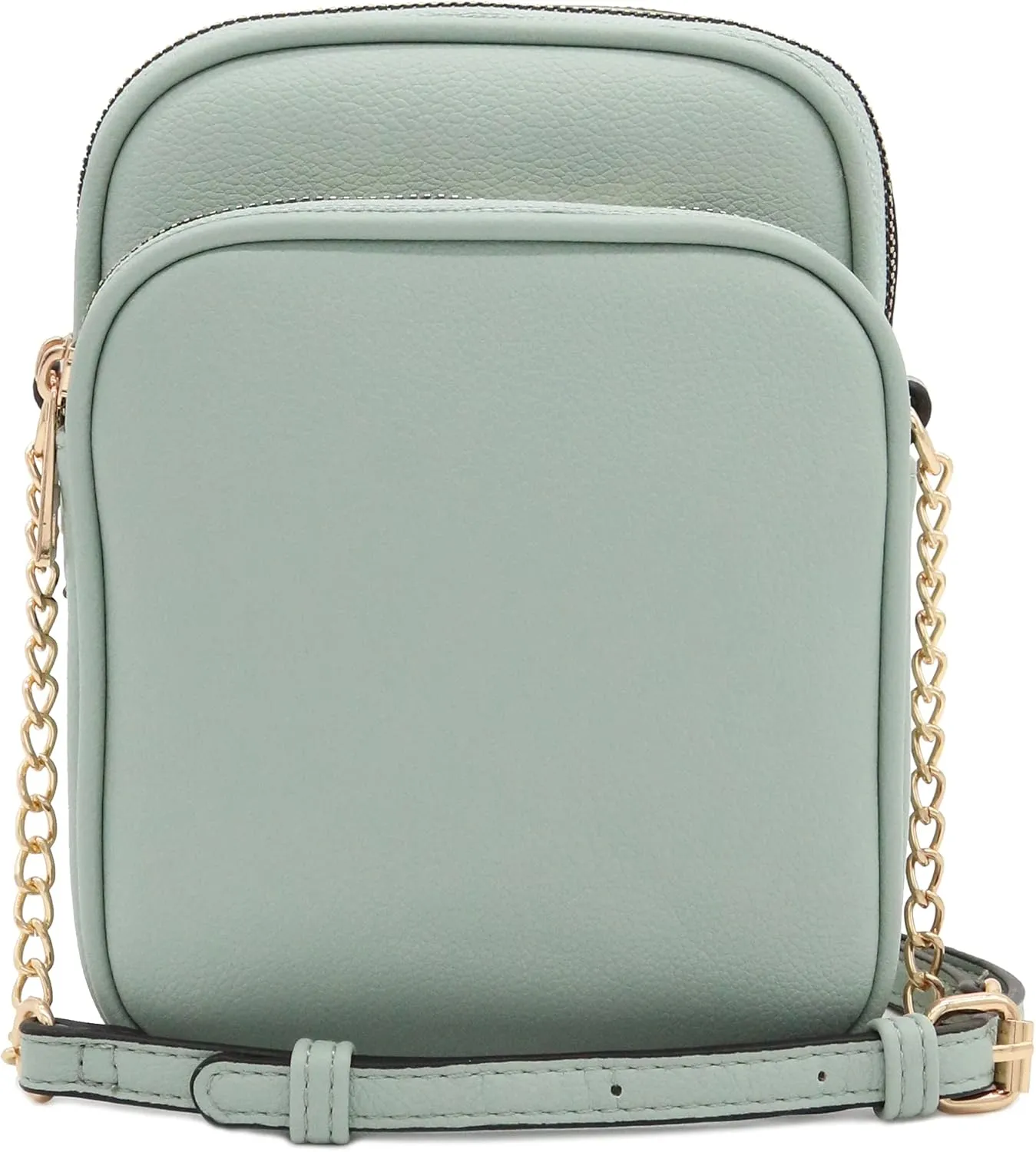 FashionPuzzle Multi Pocket PU Leather Casual Medium Crossbody Bag with Adjustable Strap