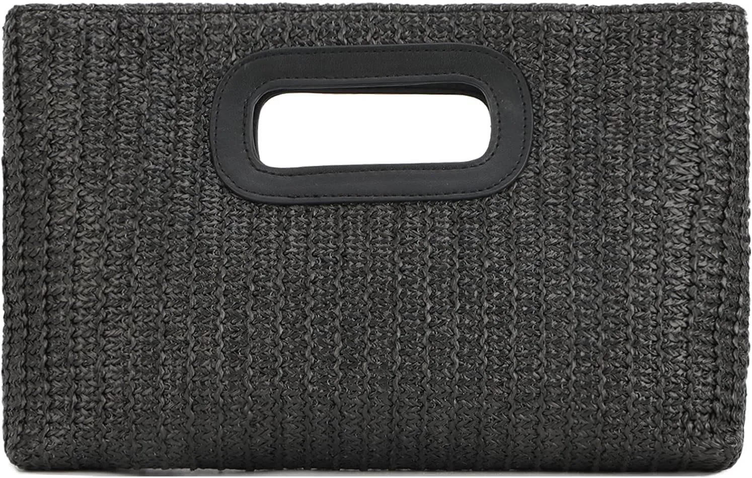 Fecialy Straw Clutch Top Handle Clutch Handbags for Women Raffia Evening Bag Woven Beach Summer Bag Crossbody Purse