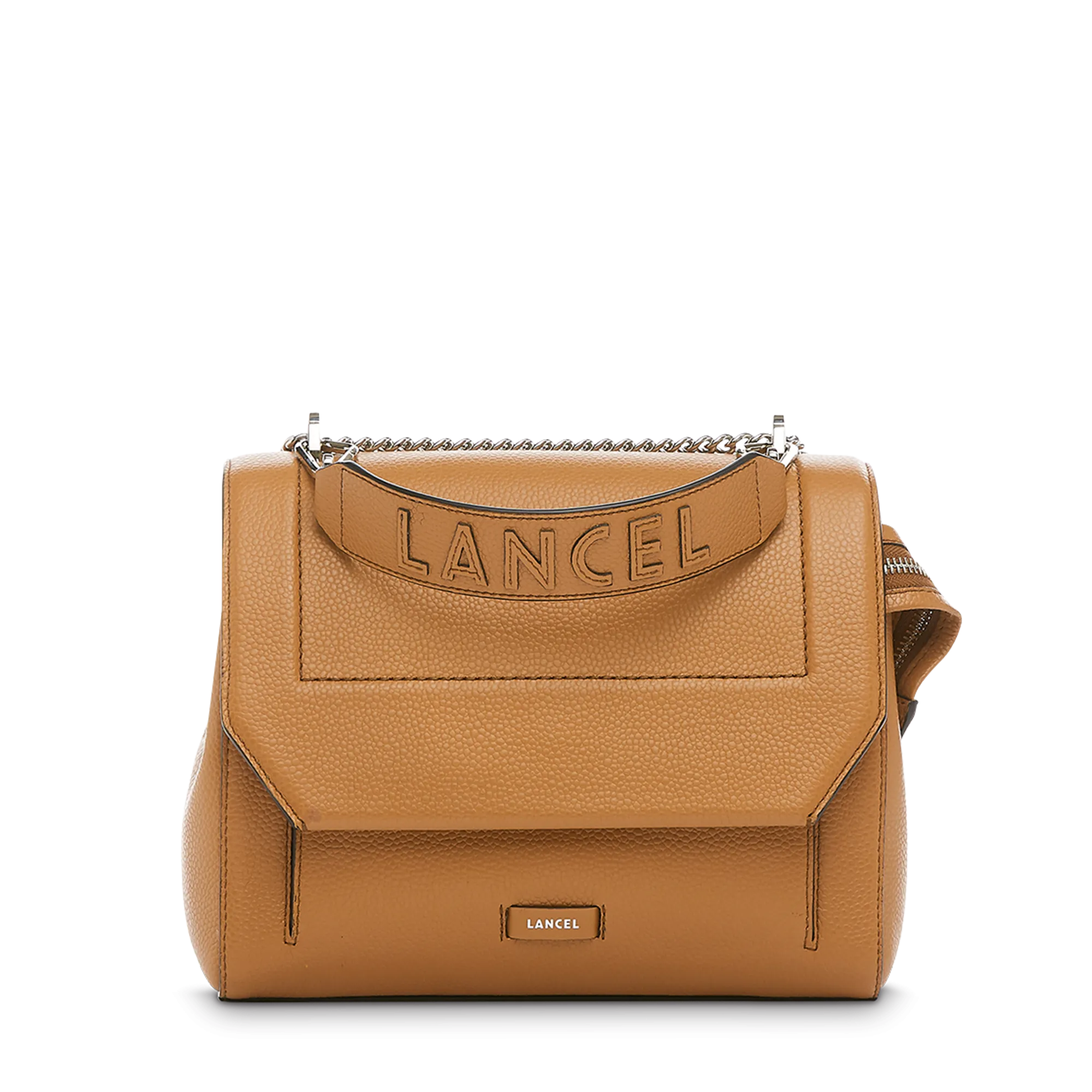 Flap bag with handle