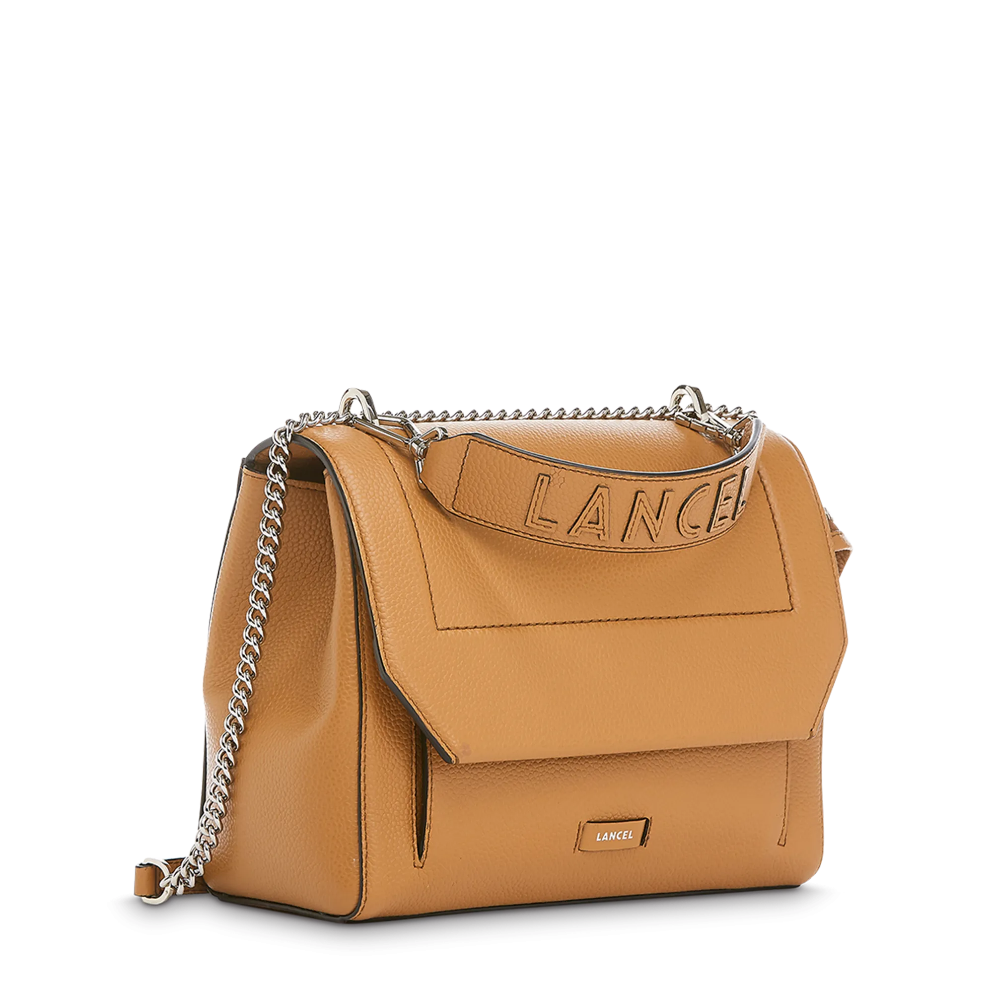 Flap bag with handle