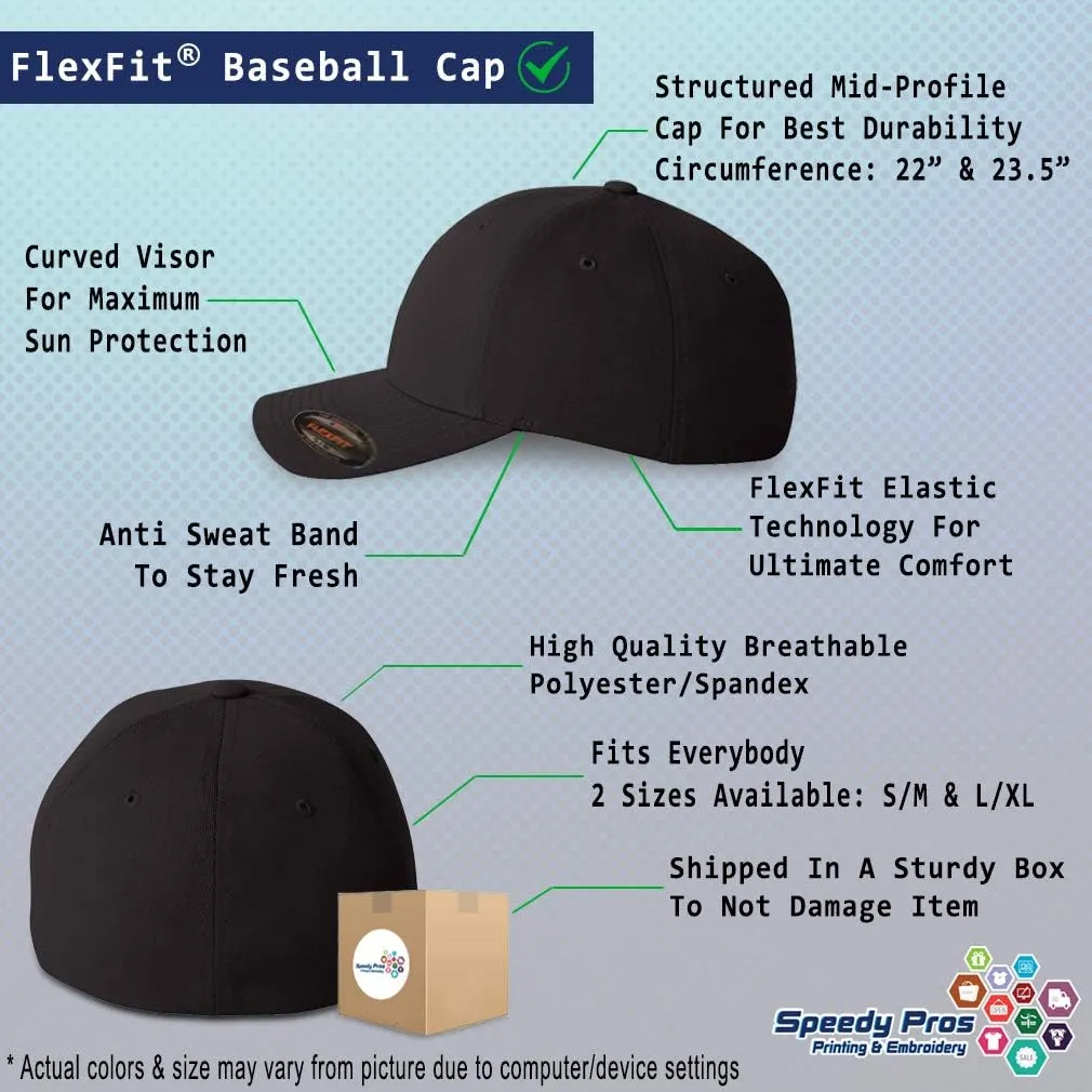 Flexfit Hats for Men & Women 4 Leaf Clover Embroidery St Patrick's Day Polyester Dad Hat Baseball Cap