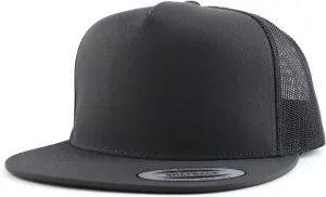 Flexfit Oversize XXL Structured Blank 5 Panel Flatbill Snapback Mesh Cap