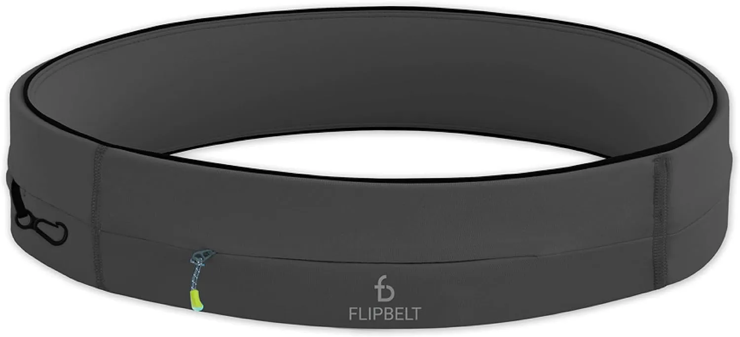 FlipBelt Zipper Running Belt, Waist Pack for Fitness and Running, US Company