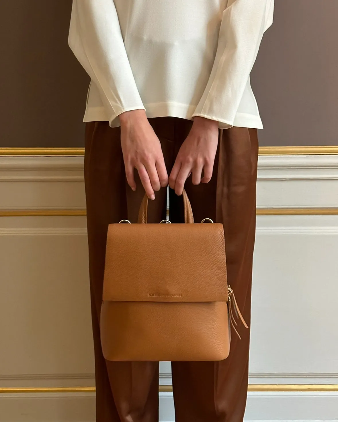 Frances Midi Backpack Black