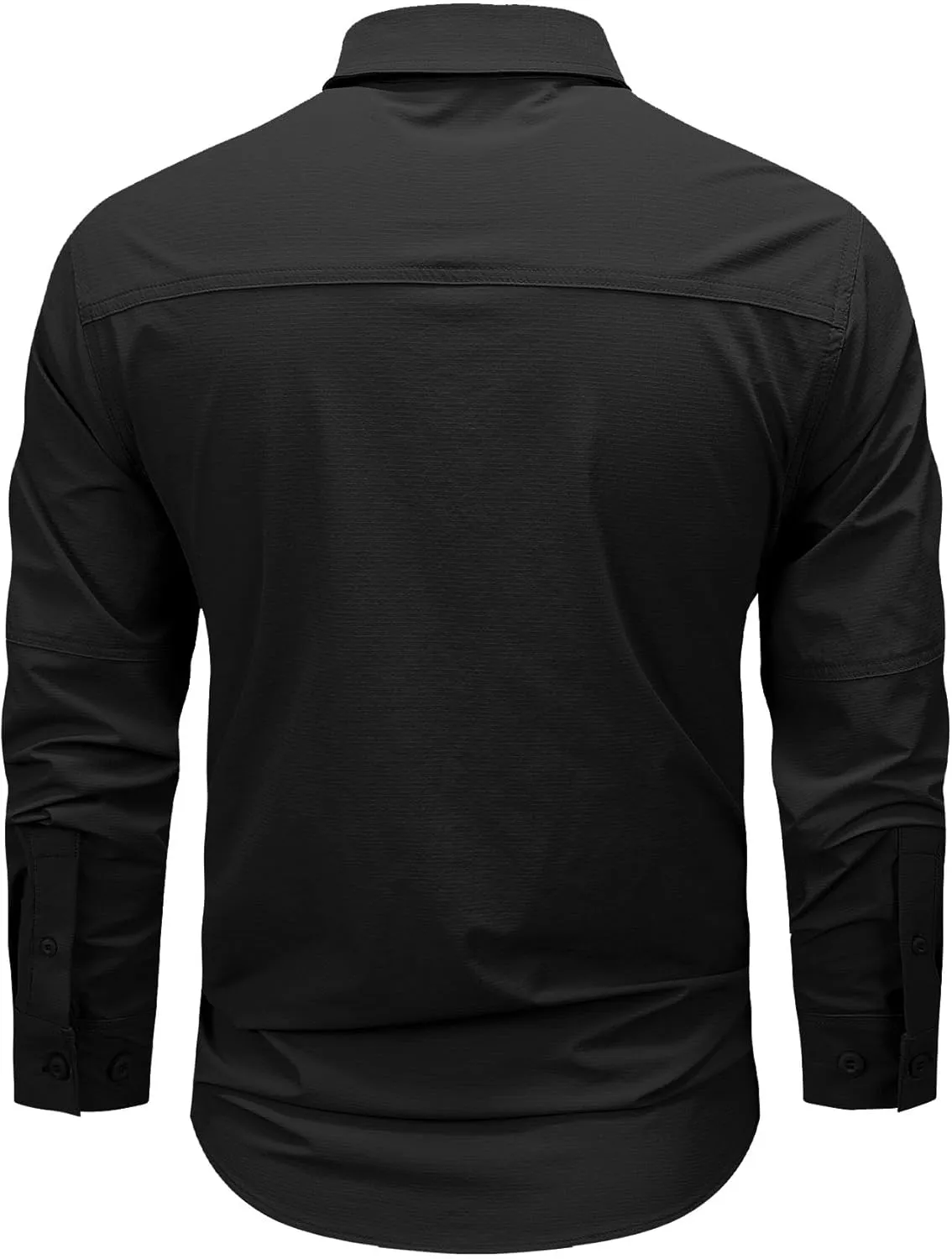 FREDD MARSHALL Men's Long Sleeve Multi Pockets Work Shirts