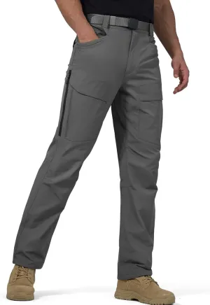FREE SOLDIER Men's Hiking Pants Water Resistant Quick Dry Lightweight Tactical Cargo Work Pants for Travel Outdoor