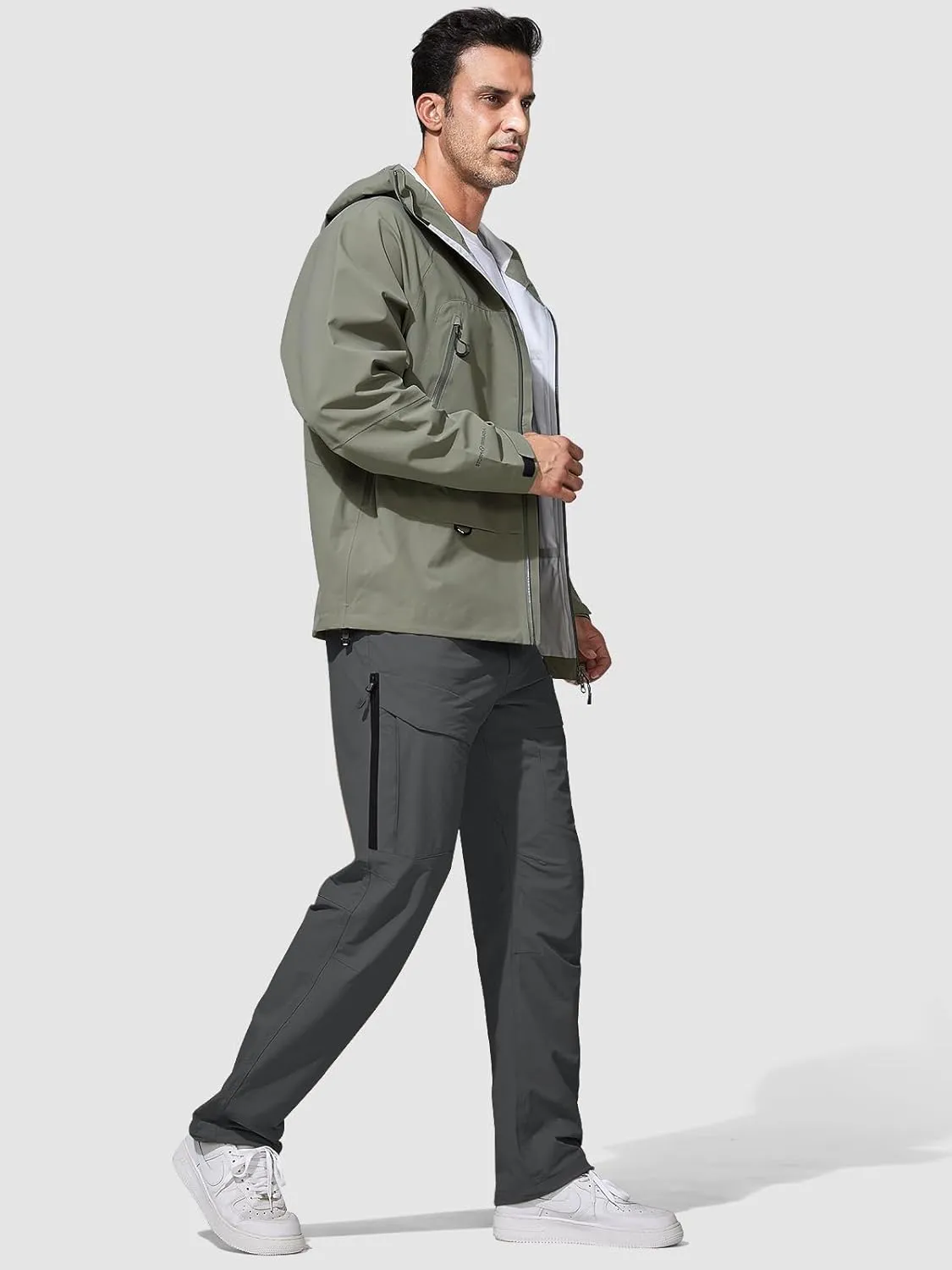 FREE SOLDIER Men's Hiking Pants Water Resistant Quick Dry Lightweight Tactical Cargo Work Pants for Travel Outdoor
