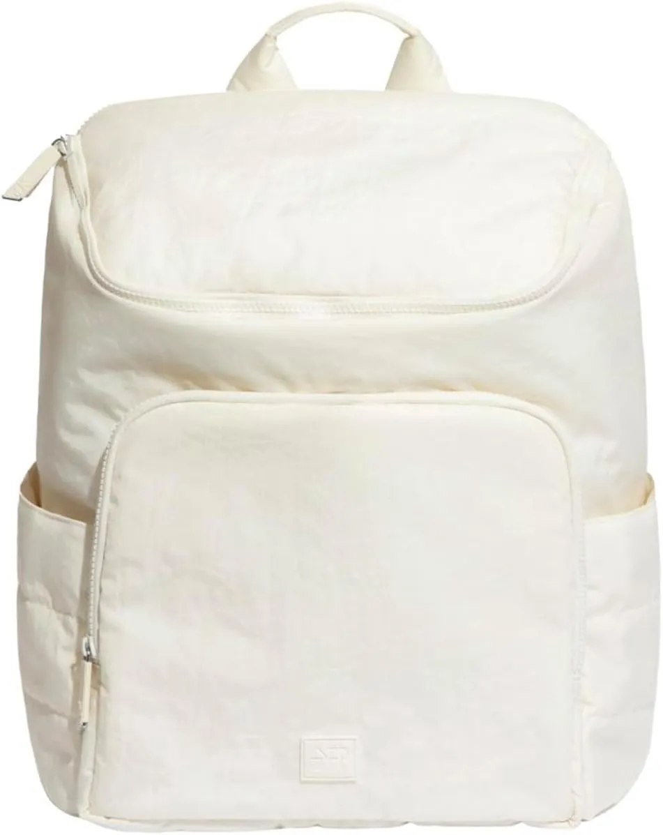 Freshly Picked Zurich Diaper Bag Backpack, Crushed Nylon, Polar White