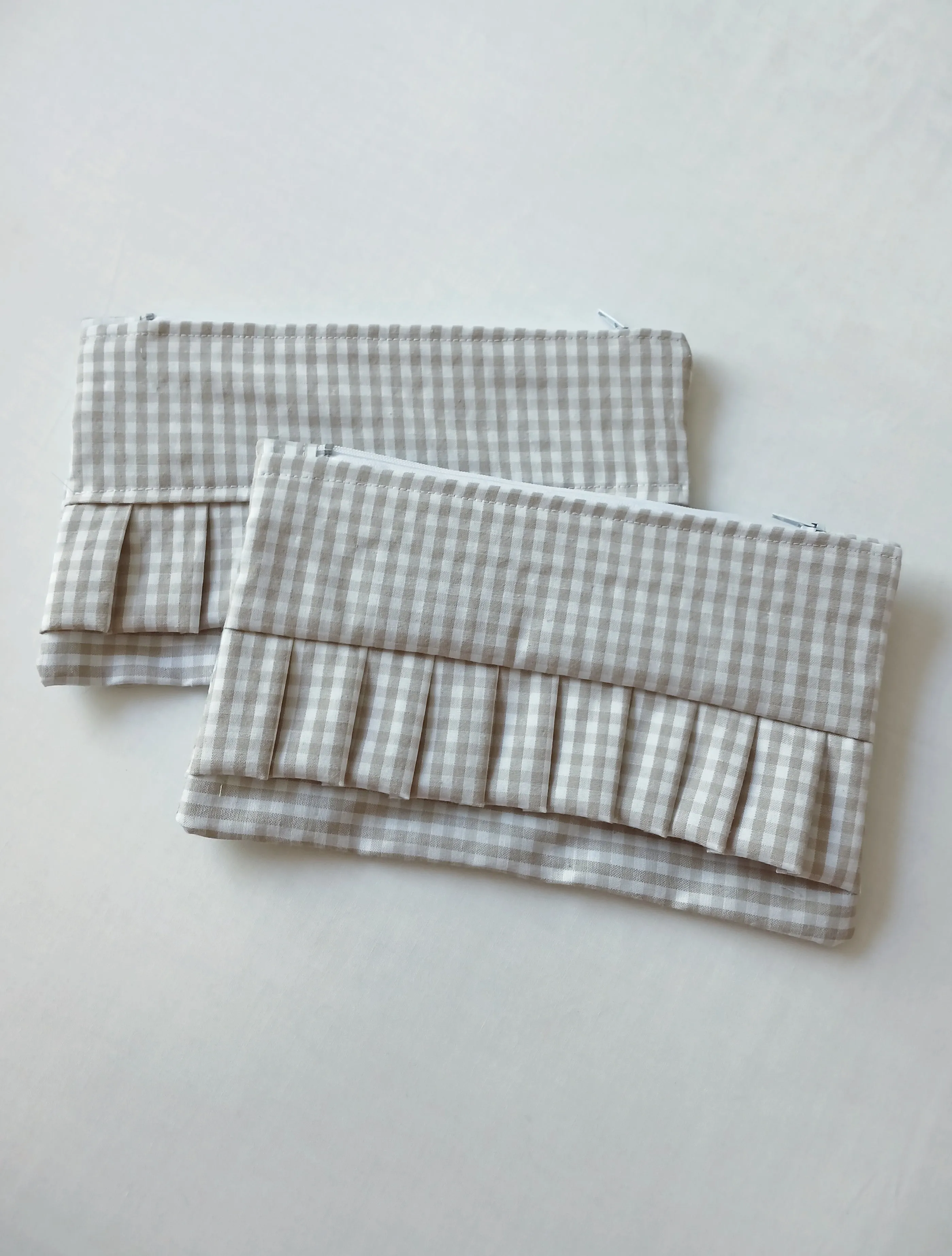 Frilled Zip Bags - Large