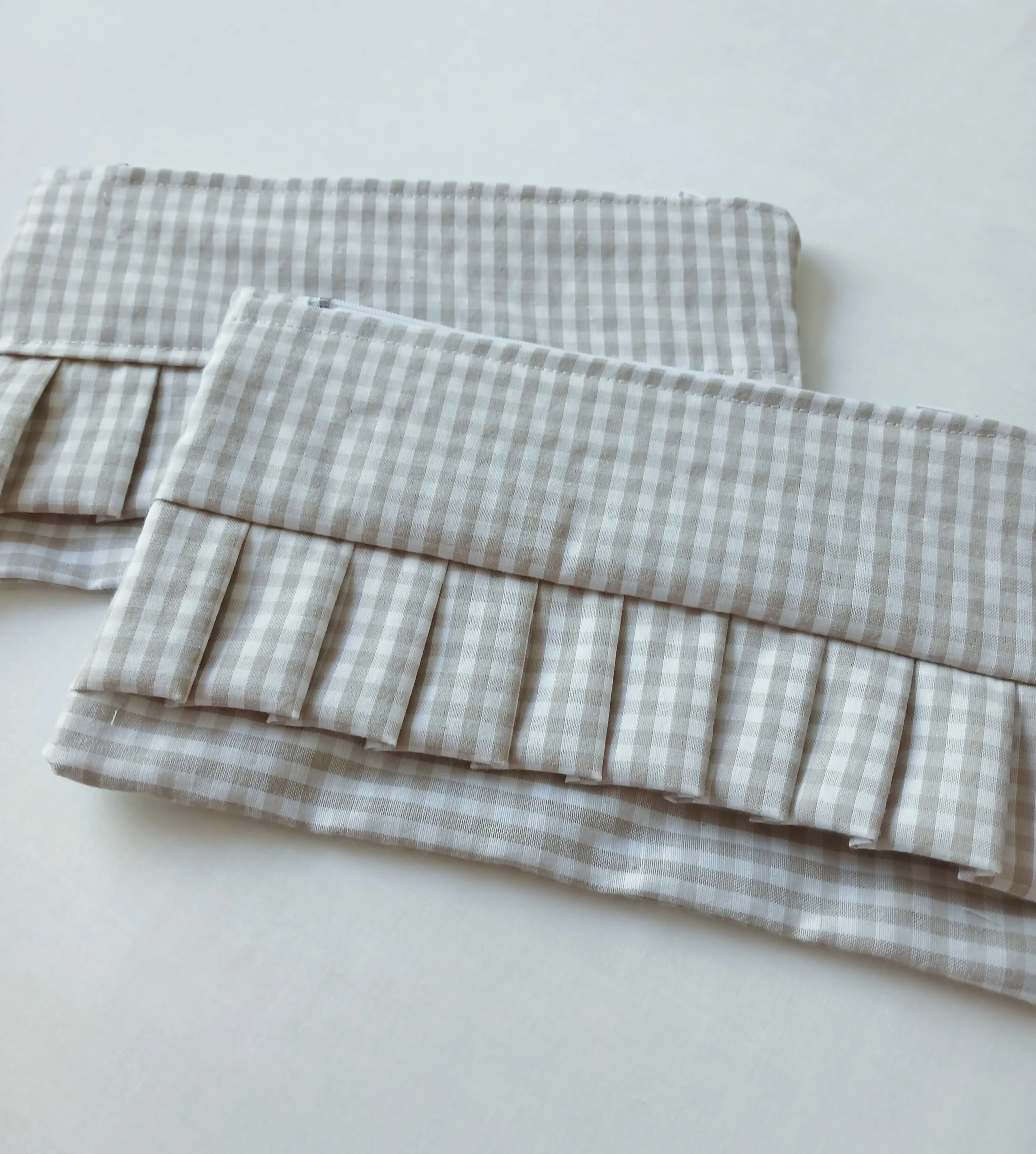 Frilled Zip Bags - Large