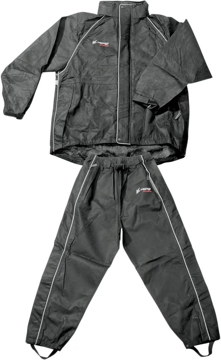 Frogg Toggs Women's Cruisin Toggs Rainsuit (Black, Medium) (TT10599-01MD)