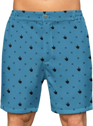 Fun Men's Golf Shorts Fun Work Polo Dress Short for Men Lightweight Quick Dry Multi-Pocket