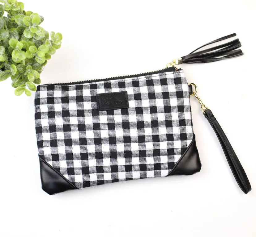 Funky Monkey Zipper Wristlet