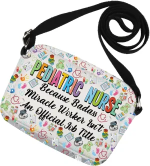 Funny Pediatric Nurse Gift Peds Nurse Crossbody Bag for PICU Nurse Pediatric RN
